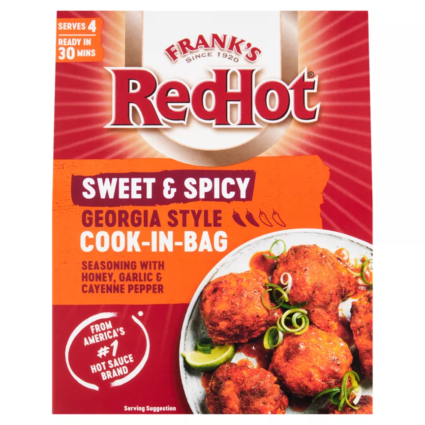 Frank's Red Hot Sweet & Spicy Georgia Style Cook-In Bag 25g