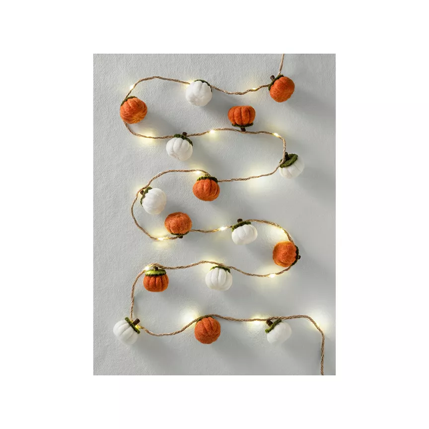 George Home Orange Pumpkin String Lights