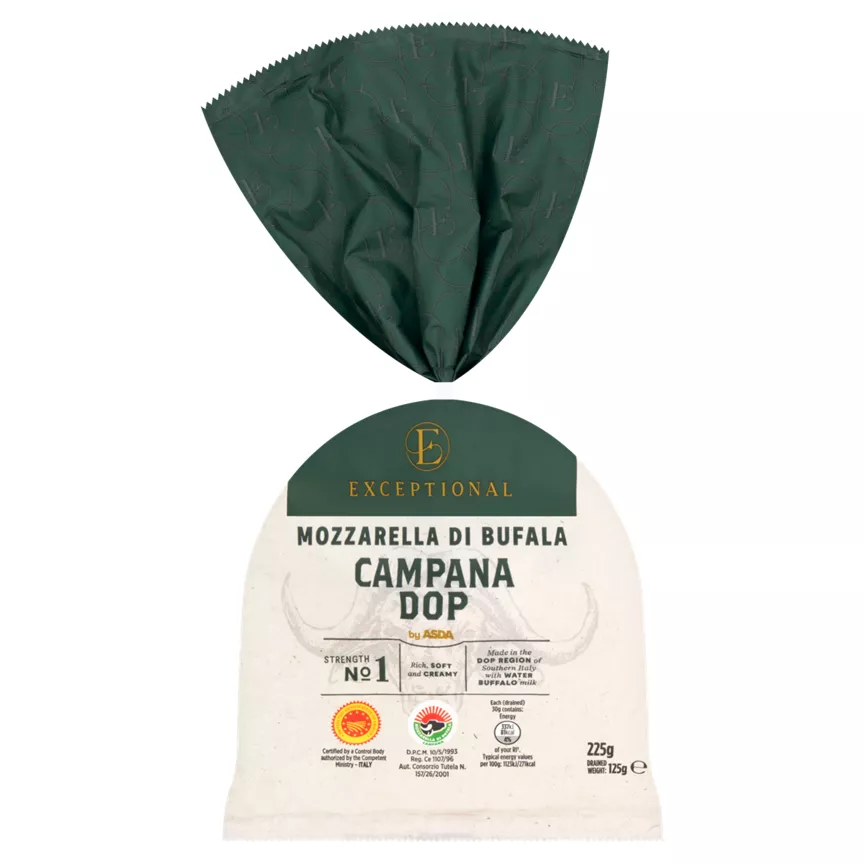 Exceptional by ASDA Mozzarella Di Bufala Campana DOP 225g