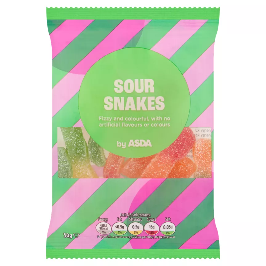 ASDA Sour Snakes 50g