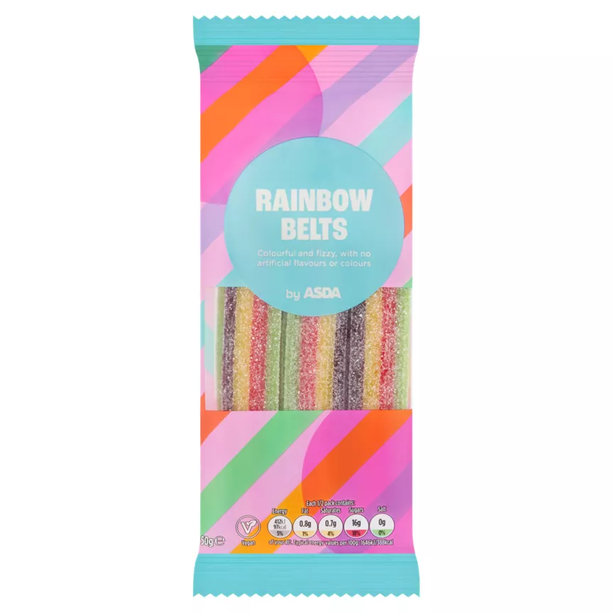 ASDA Rainbow Belts 50g
