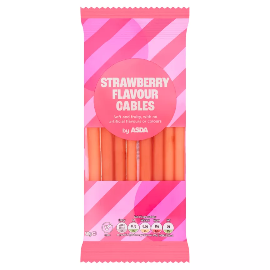 ASDA Strawberry Flavour Cables 50g