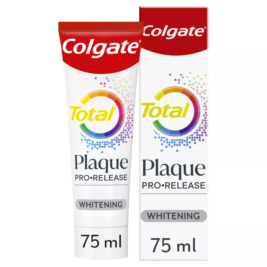 Colgate Total Plaque Pro-Release Whitening Toothpaste 75ml