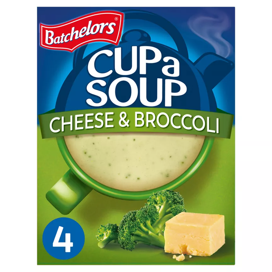 Batchelors Cup a Soup Cheese & Broccoli 4 Sachets 92g
