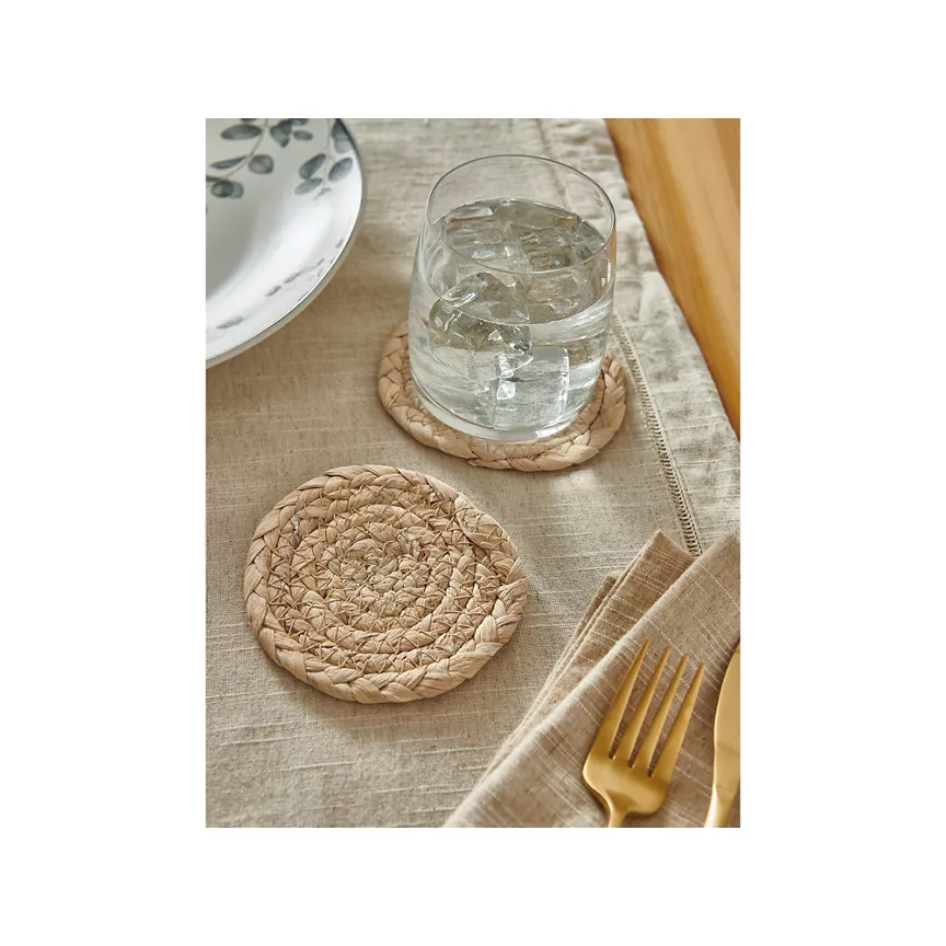 At Home with Stacey Solomon Whitewashed Coasters - Set of 2