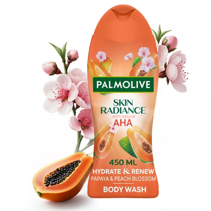 Palmolive Skin Radiance Papaya & Peach Blossom Shower Gel Body Wash 450ml