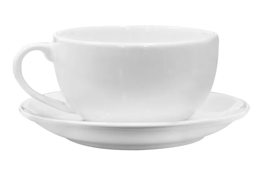 George Home Simply White Porcelain Teacup And Saucer