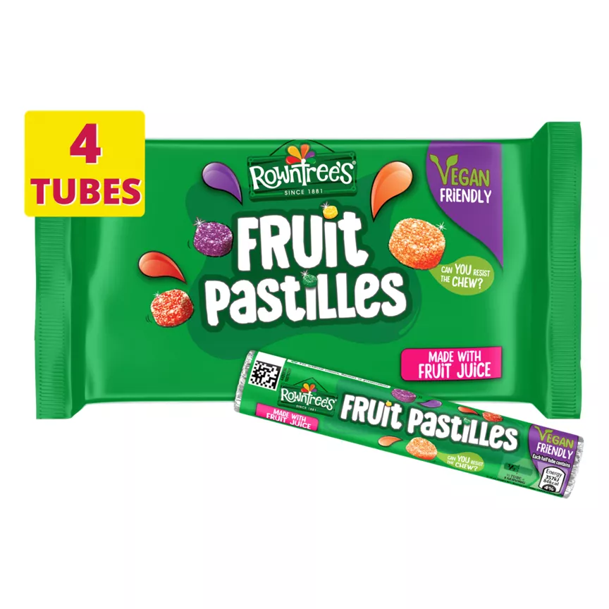 Rowntree's Fruit Pastilles Tubes 4 x 41g (164g)