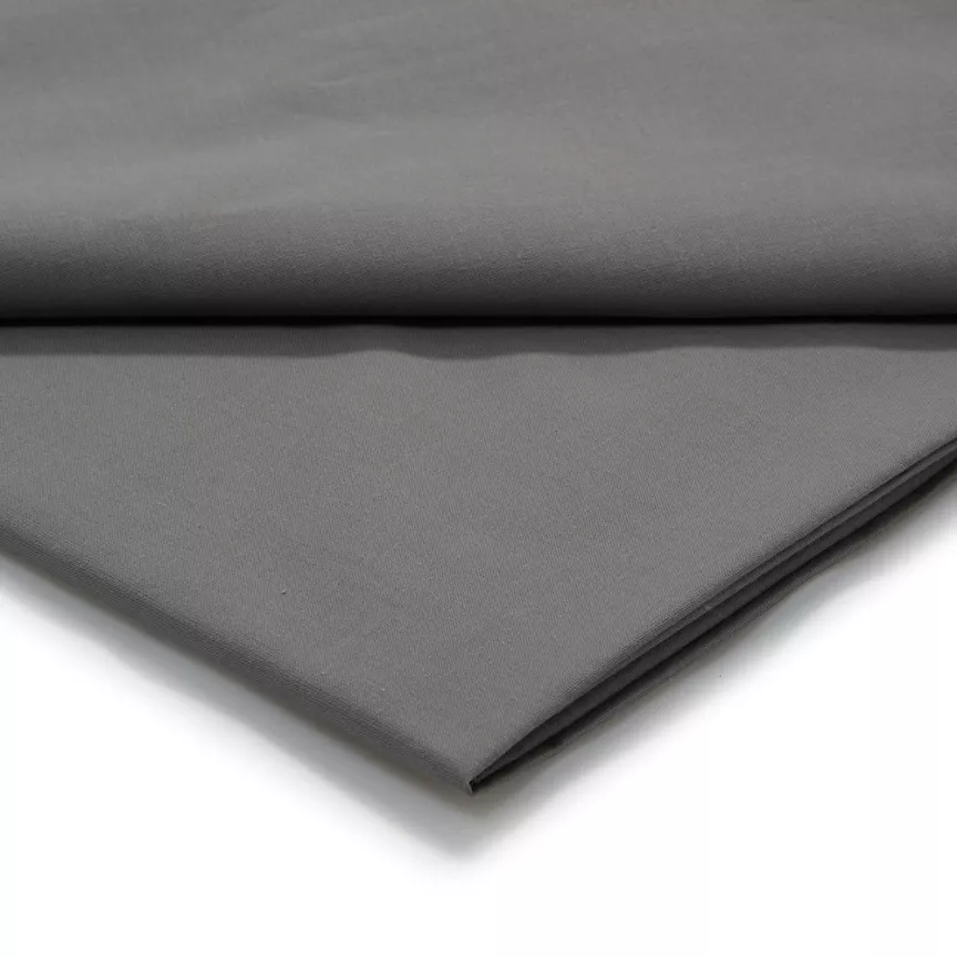 George Home Charcoal Plain Flat Sheet - Single