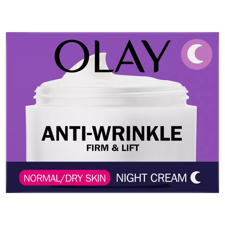 Olay Anti-Wrinkle Firm & Lift Night Cream, For Fine Lines & Wrinkles,50ml