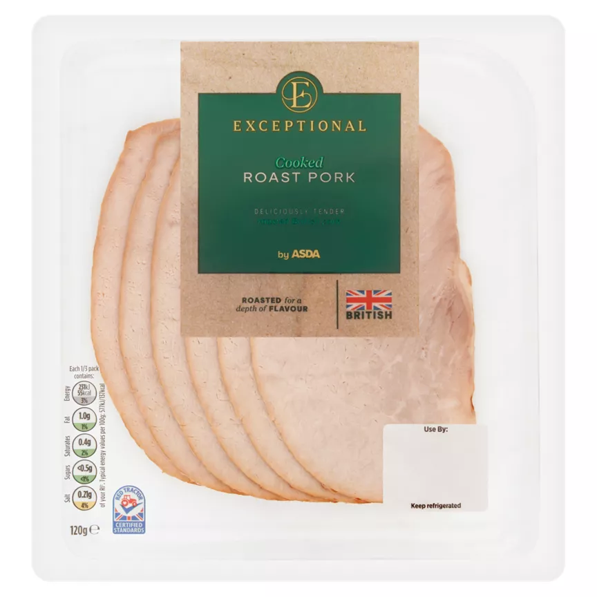 Exceptional by ASDA Cooked Roast Pork 120g