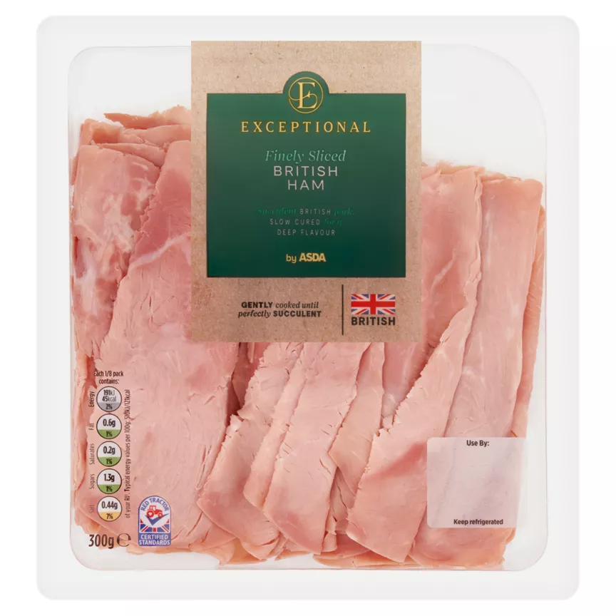 Exceptional by ASDA Finely Sliced British Ham 300g