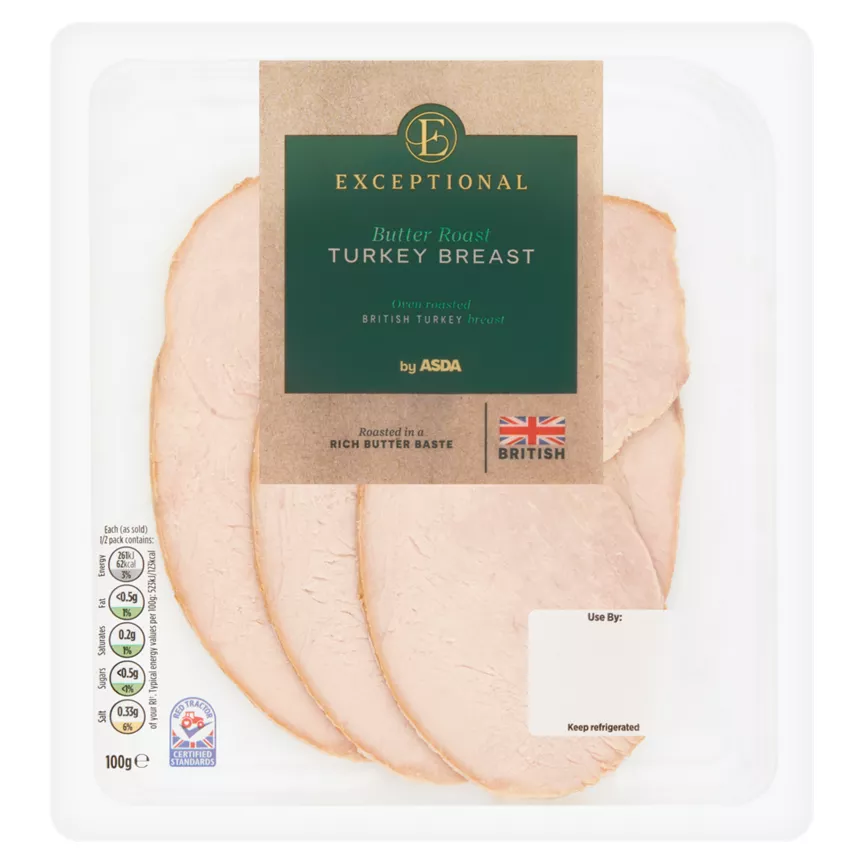 Exceptional by ASDA Butter Roast Turkey Breast 100g
