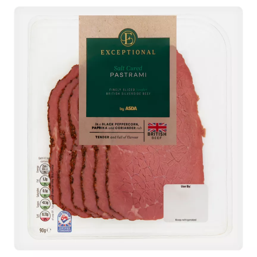 Exceptional by ASDA Salt Cured Pastrami 90g