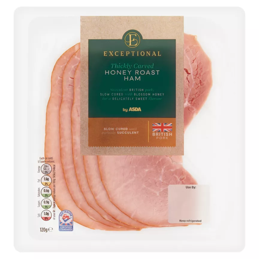 Exceptional by ASDA Thickly Carved Roast Ham 120g