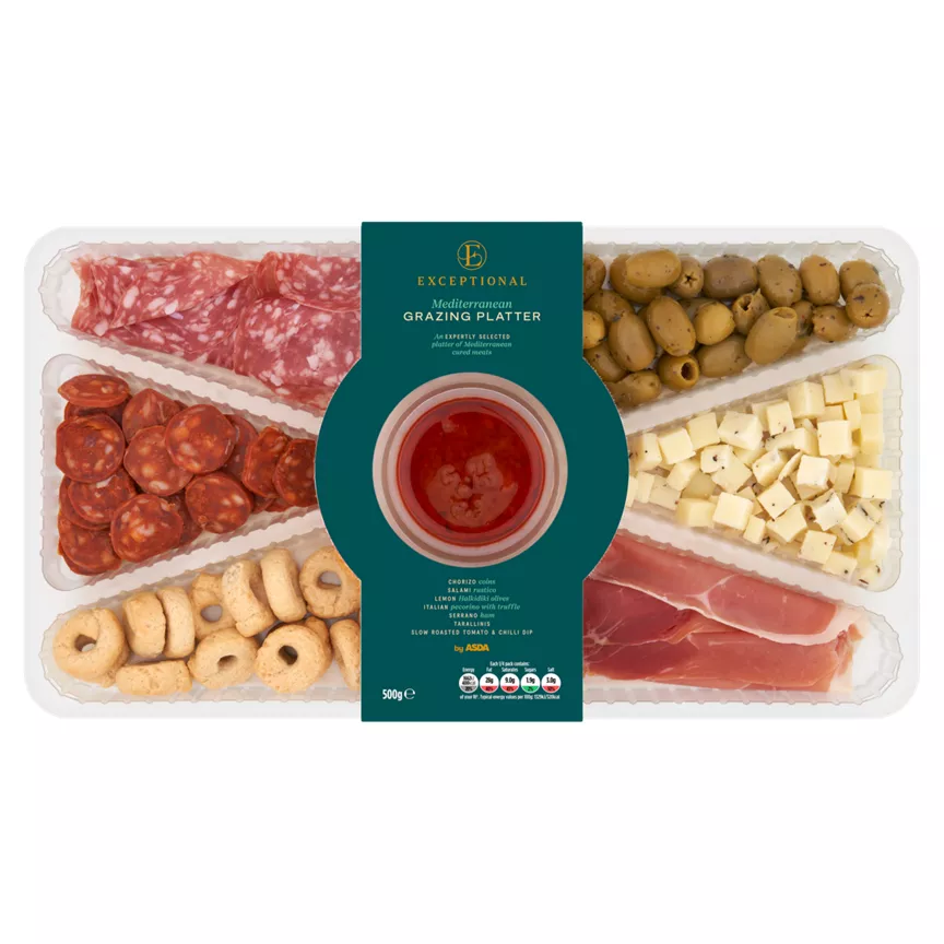 Exceptional by ASDA Mediterranean Grazing Platter 500g