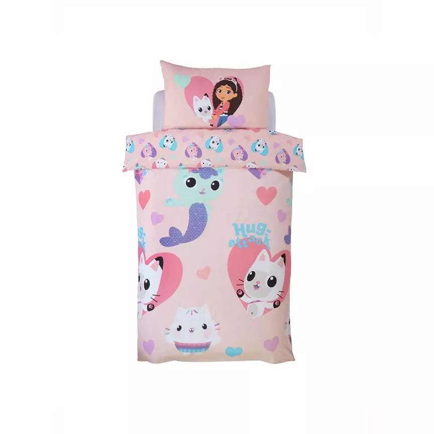 Gabby's Dollhouse Gabby's Dollhouse 'Hugs' Single Duvet Set