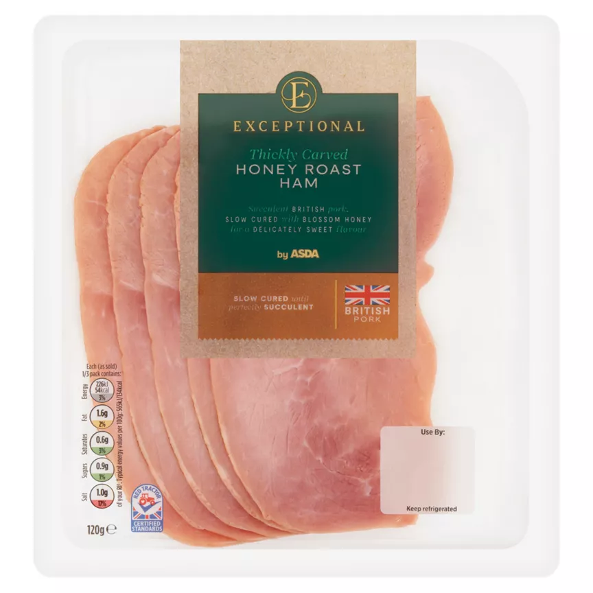 Exceptional by ASDA Thickly Carved Honey Roast Ham 120g