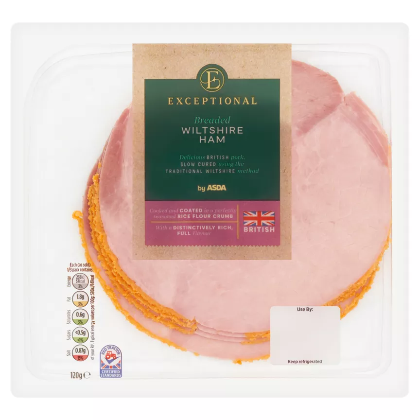 Exceptional by ASDA Breaded Wiltshire Ham 120g