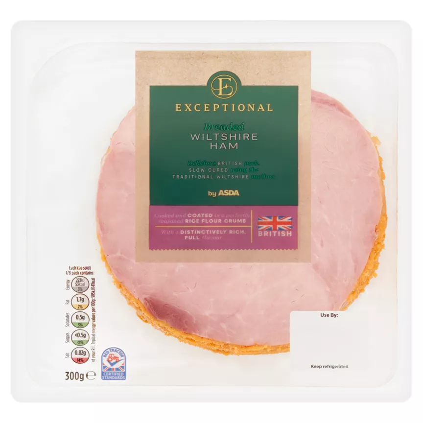 Exceptional by ASDA Breaded Wiltshire Ham 300g