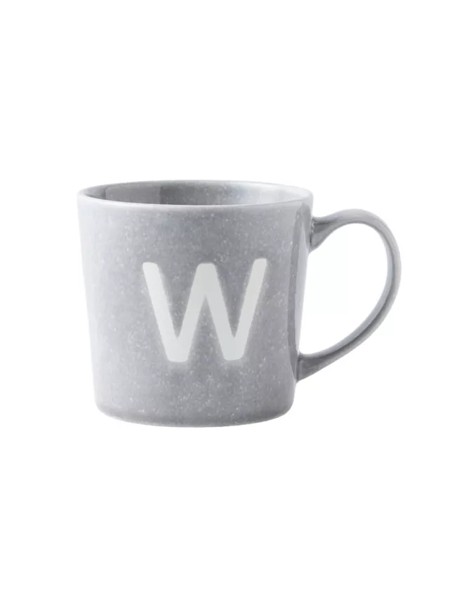 George Home Alphabet Reactive Stoneware Mug - W
