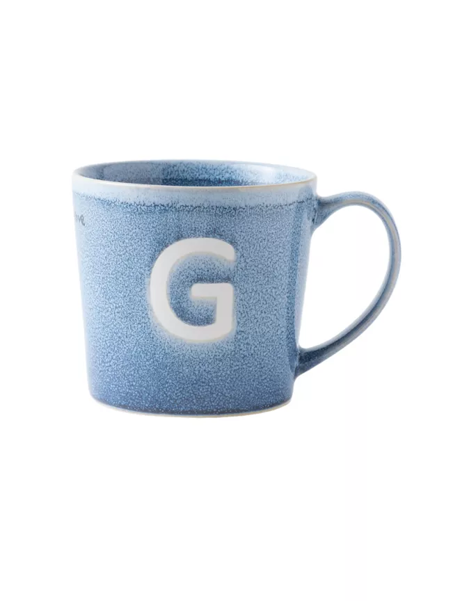 George Home Alphabet Reactive Stoneware Mug - G