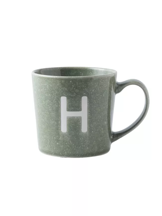 George Home Alphabet Reactive Stoneware Mug - H