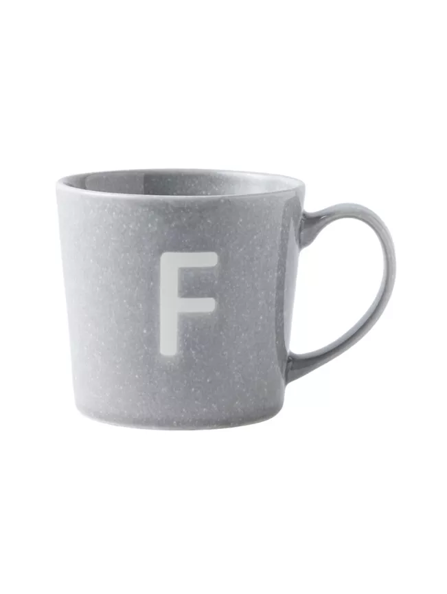 George Home Alphabet Reactive Stoneware Mug - F