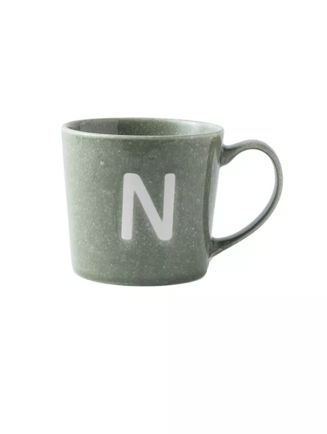 George Home Alphabet Reactive Stoneware Mug - N