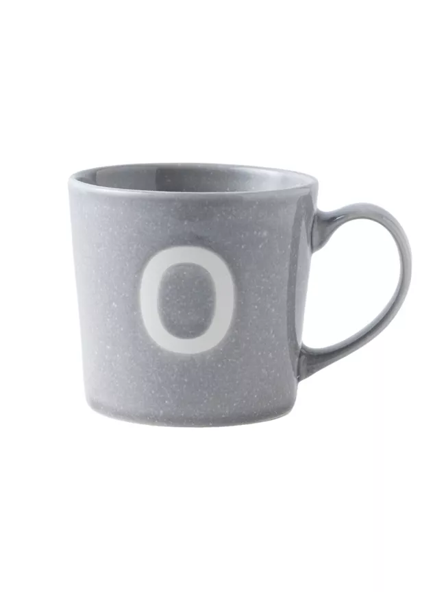 George Home Alphabet Reactive Stoneware Mug - O