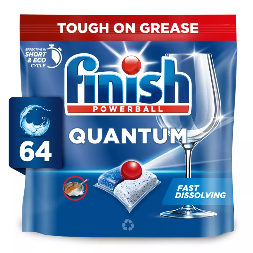 Finish Quantum All in One Dishwasher Tablets Regular - 64 Tabs