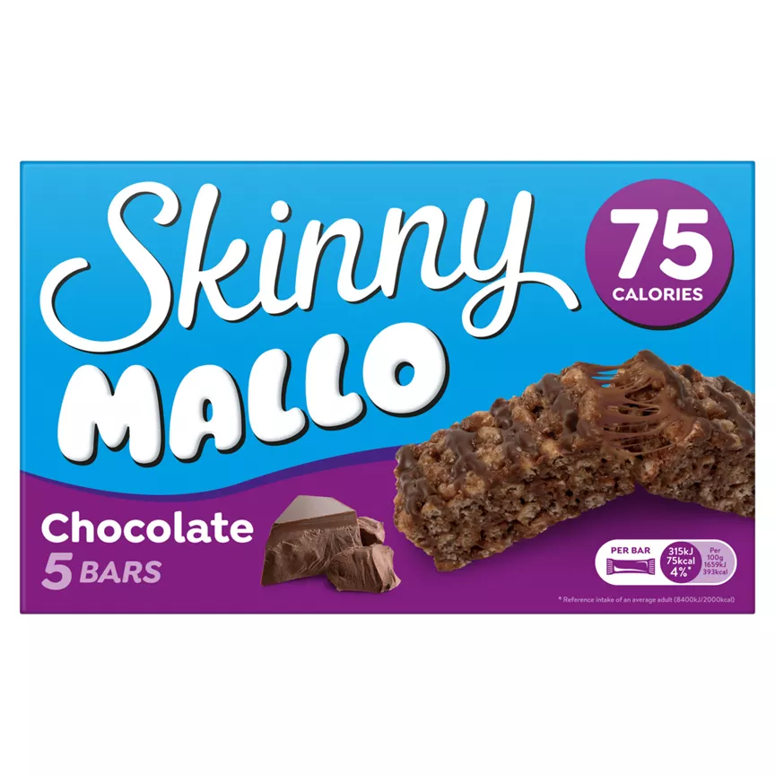 Skinny Brands Mallo Chocolate Bars 5 x 19g
