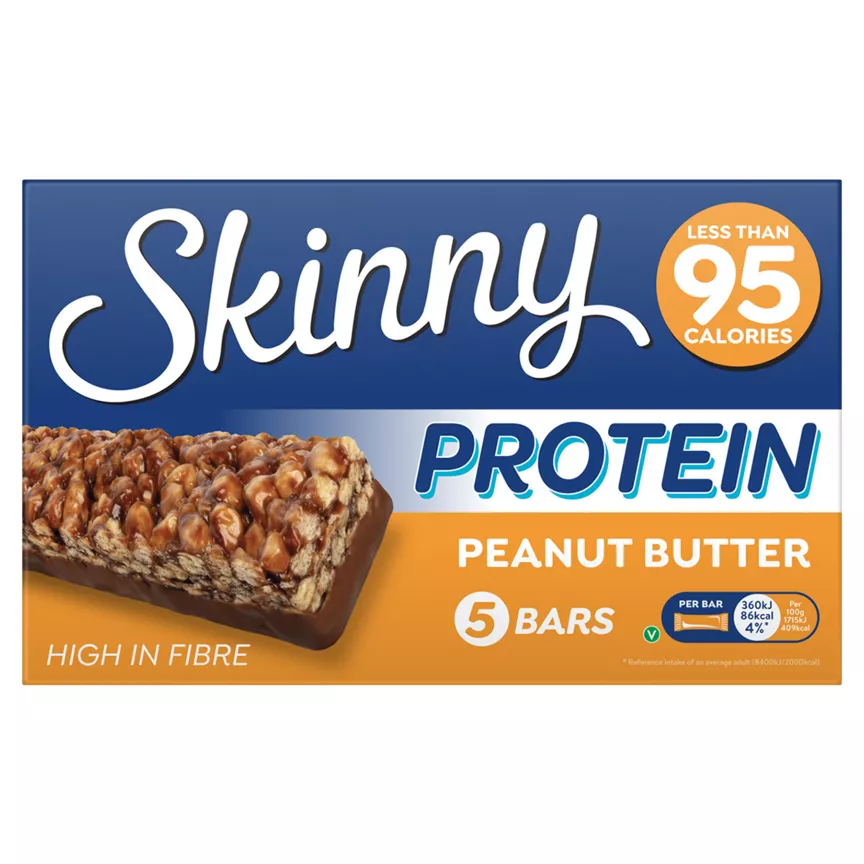 Skinny Brands Protein Peanut Butter Bars 5 x 21g