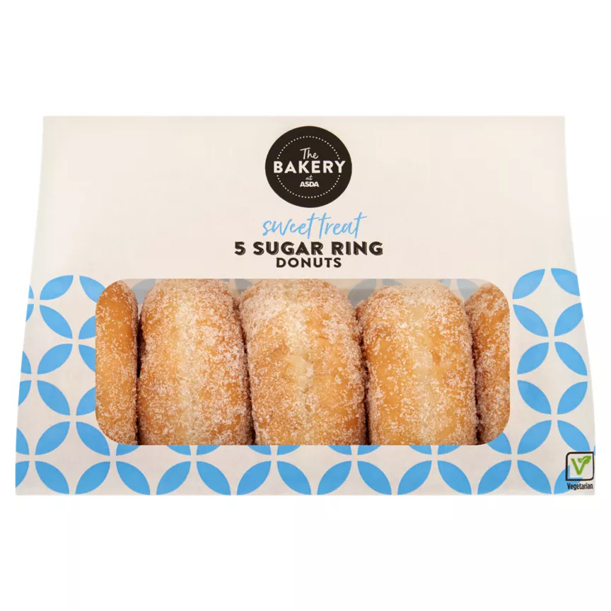 The BAKERY at ASDA 5 Sugar Ring Donuts
