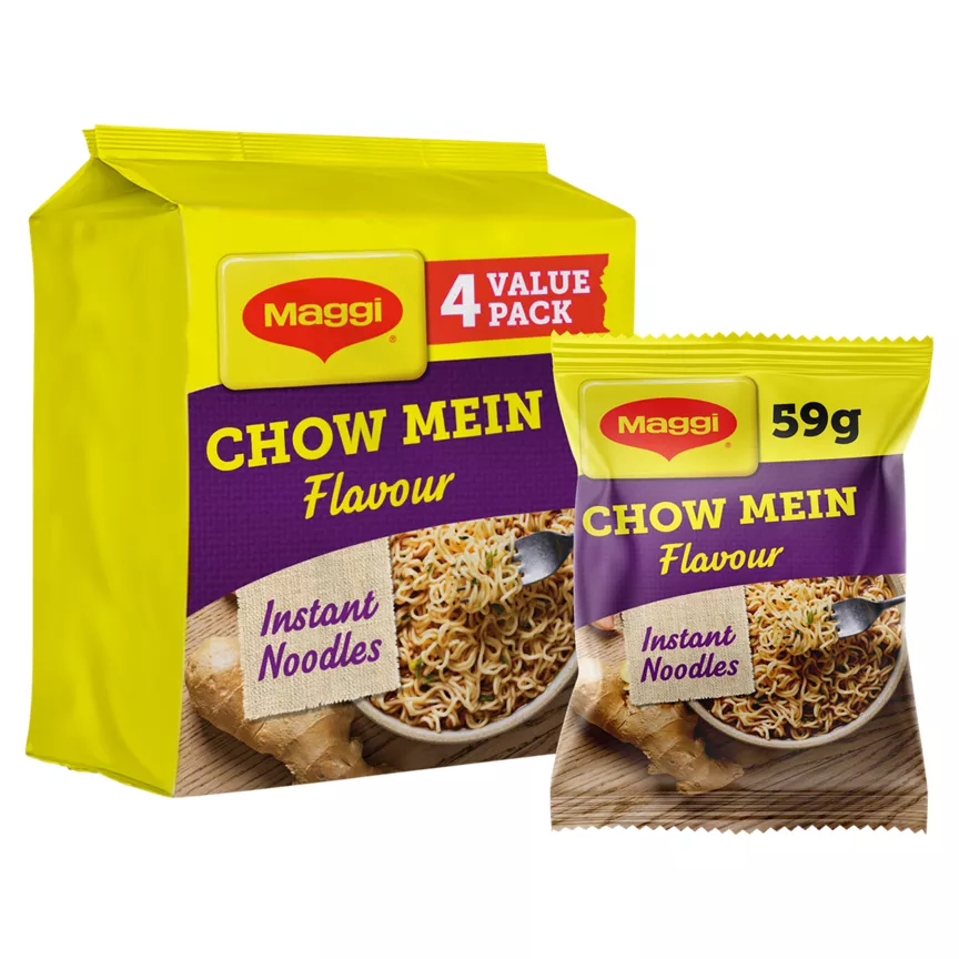 Maggi Instant Noodles Chow Mein Flavour 4 x 59.2g