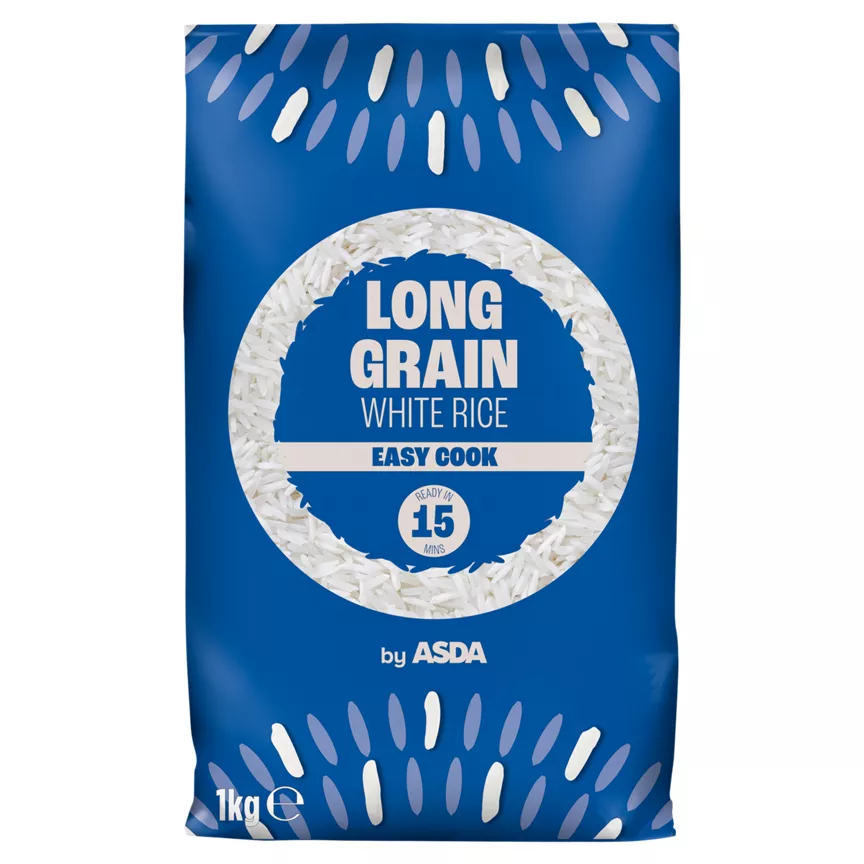 ASDA Long Grain White Rice 1kg