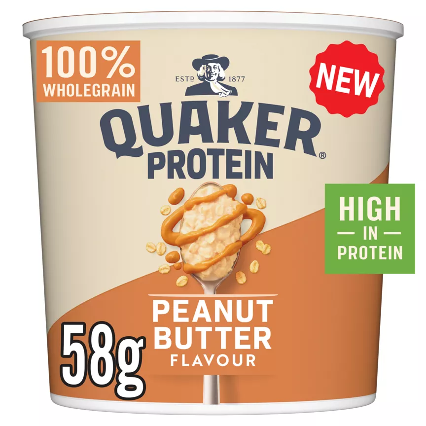 Quaker Oats High Protein Peanut Butter Porridge Pot 59g