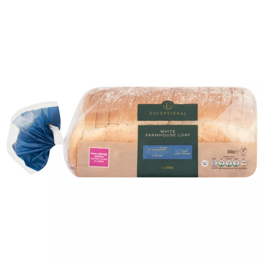 Exceptional by ASDA White Farmhouse Loaf 800g