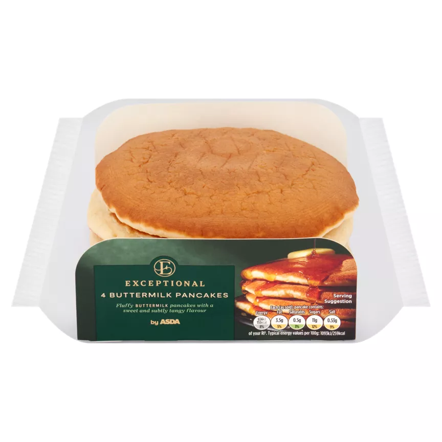 Exceptional by ASDA 4 Buttermilk Pancakes