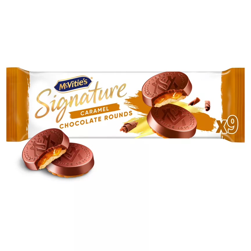 McVitie's Signature Caramel Chocolate Rounds 109g
