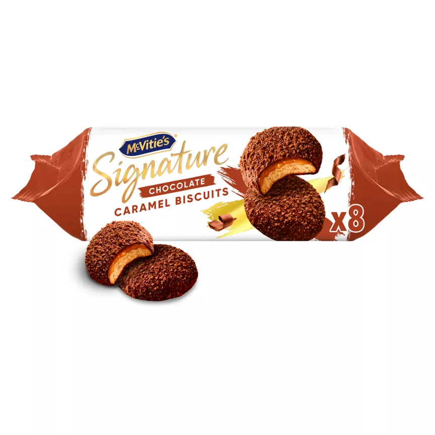 McVitie's Signature Chocolate Caramel Biscuits 162g - Image 1