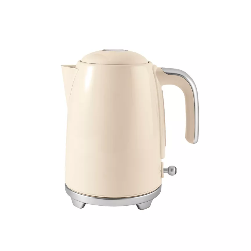 George Home Cream Retro Fast Boil Kettle 1.7L