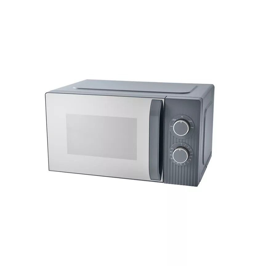 George Home Grey Textured 17L Manual Microwave