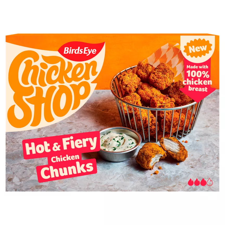 Birds Eye Chicken Shop Hot & Fiery Chicken Chunks 300g