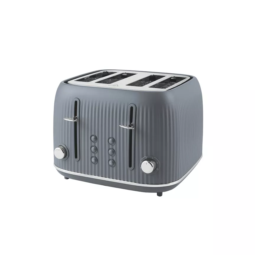 George Home Grey Textured 4-Slice Toaster