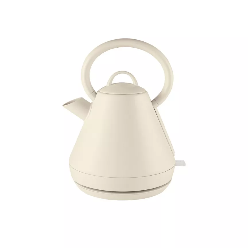 George Home Cream Fast Boil Pyramid Kettle 1.7L