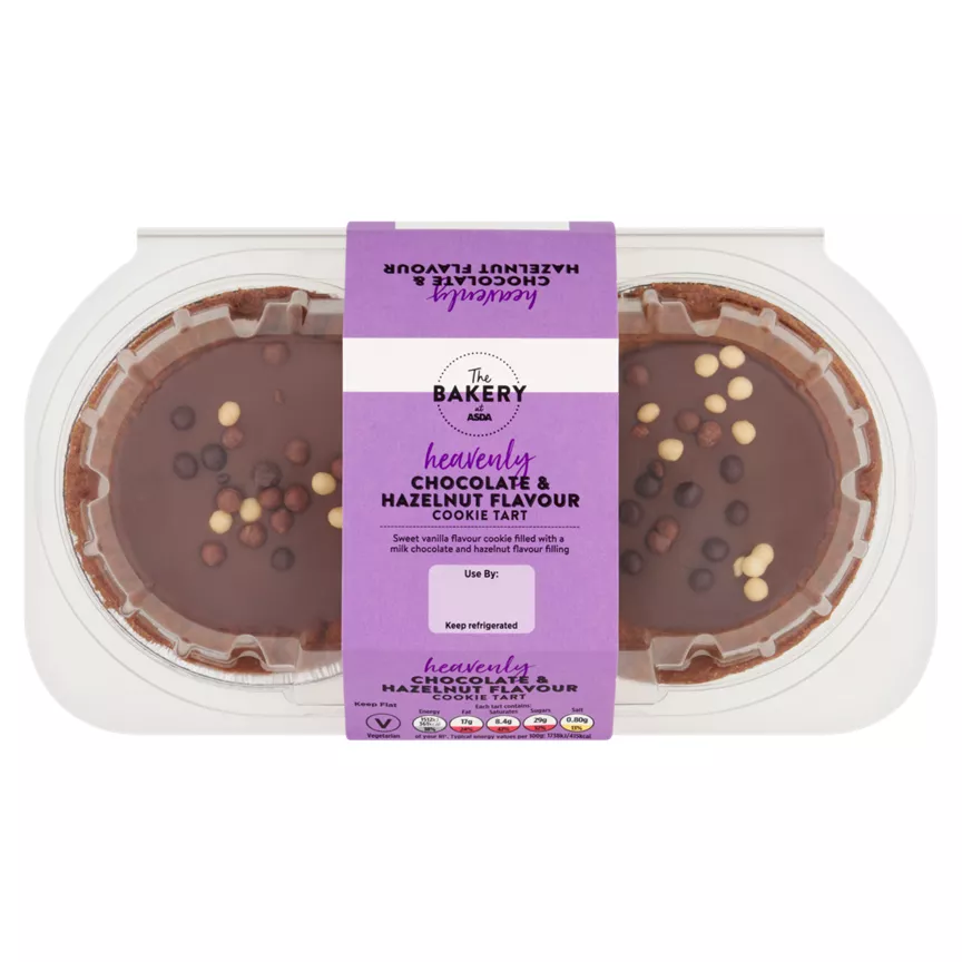 The BAKERY at ASDA Chocolate & Hazelnut Flavour Cookie Tart
