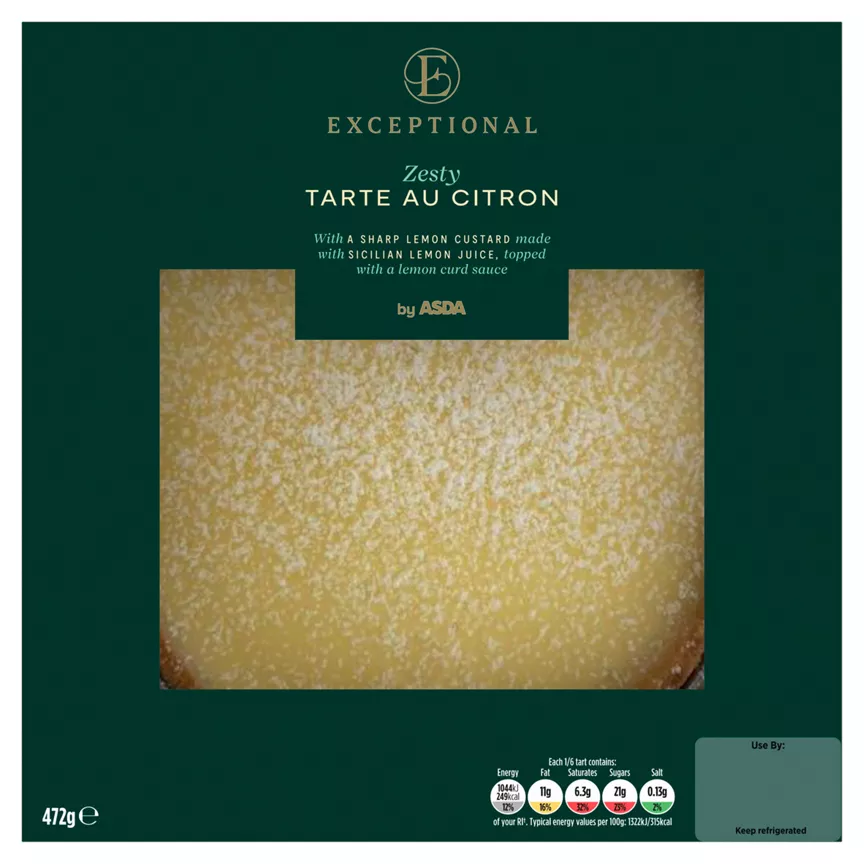 Exceptional by ASDA Zesty Tarte Au Citron 472g
