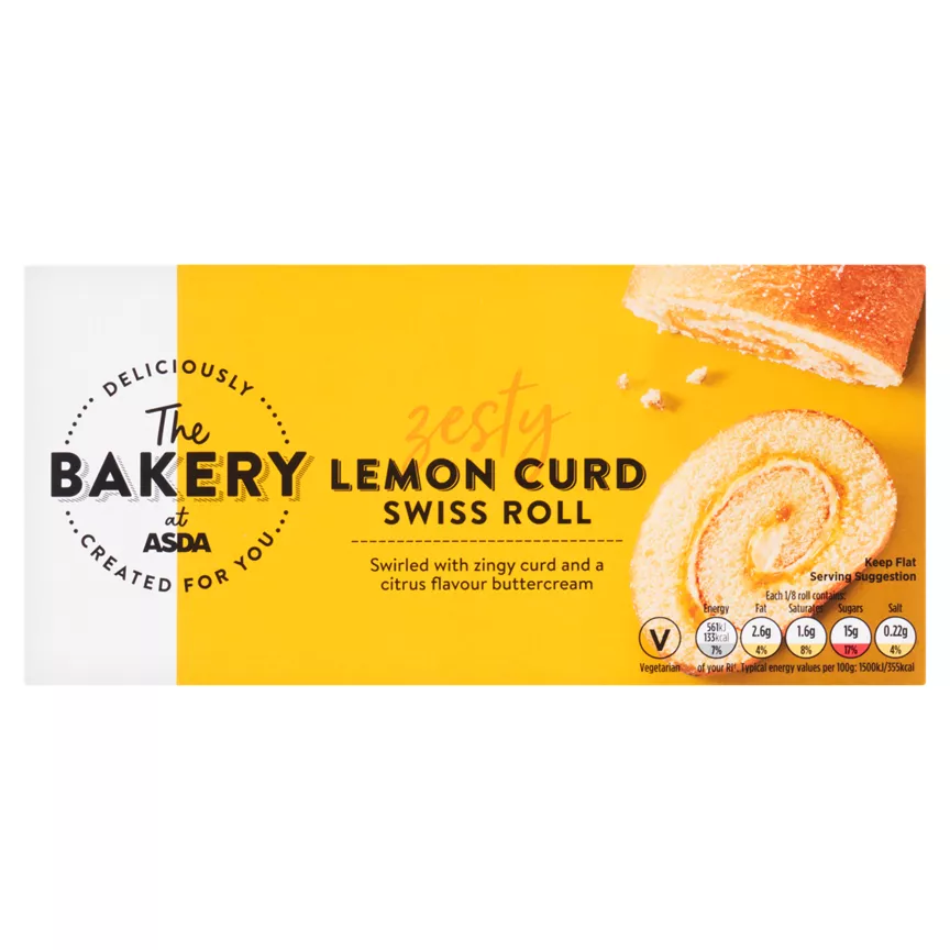 The BAKERY at ASDA Lemon Curd Swiss Roll
