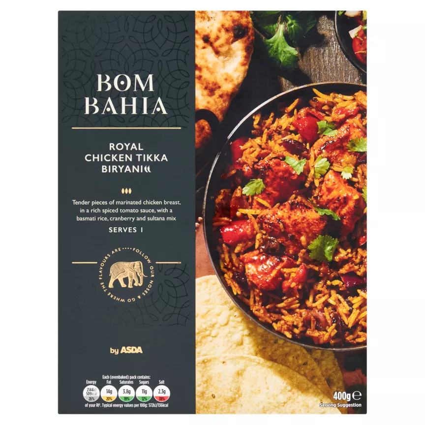 Bom Bahia by ASDA Royal Chicken Tikka Biryani 400g